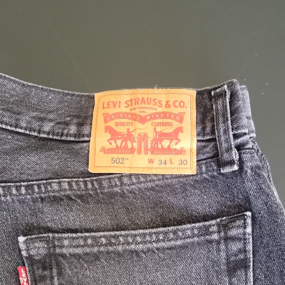 Levi's Men's Dark Gray Straight Jeans